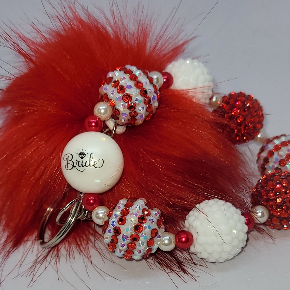 BRIDE WRISTLET KEYCHAIN!! HANDMADE